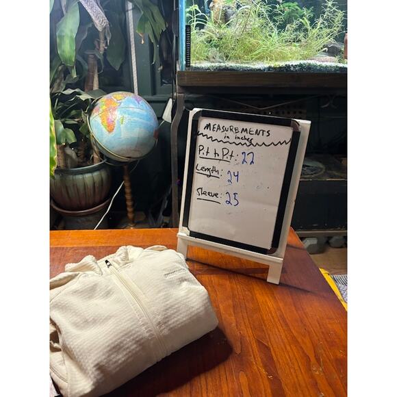 Patagonia R1 Full ZIp Jacket Women's Med Cream Regulator Waffle Polartec Fleece - Picture 12 of 12